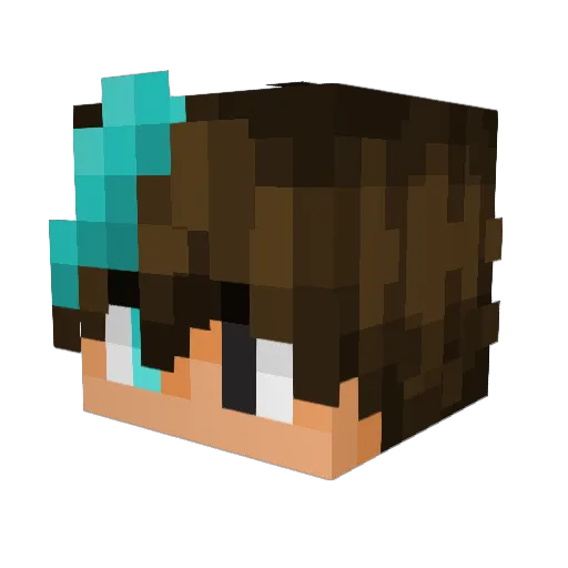 Creevi3314 Minecraft avatar head, 3D render
