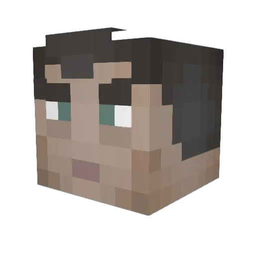 Creg_Mod Minecraft avatar head, 3D render