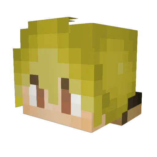 CreganStu Minecraft avatar head, 3D render