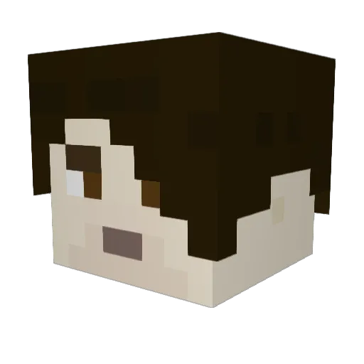 Creire1 Minecraft avatar head, 3D render