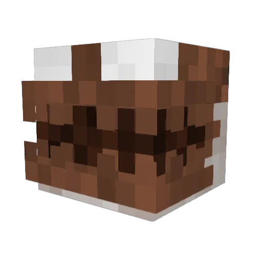 Crekli Minecraft avatar head, 3D render