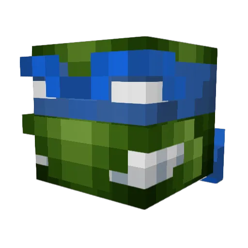 Crellinm8 Minecraft avatar head, 3D render