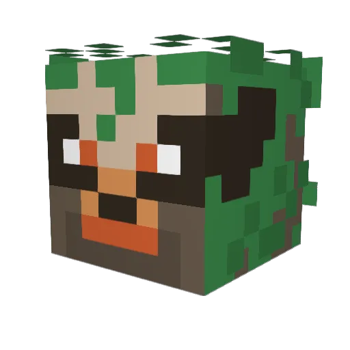 Crematoriuns Minecraft avatar head, 3D render