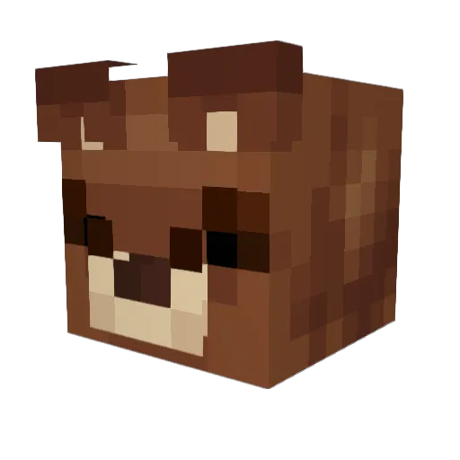 Cremebrielee Minecraft avatar head, 3D render