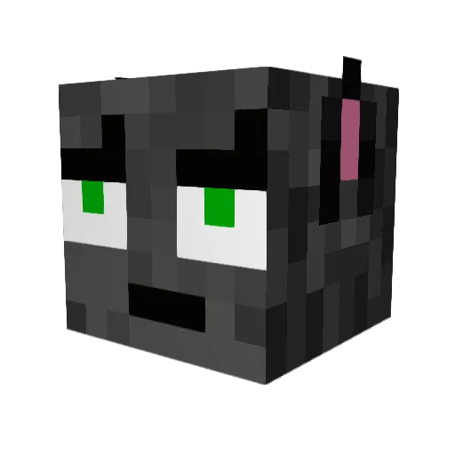 Crenation Minecraft avatar head, 3D render
