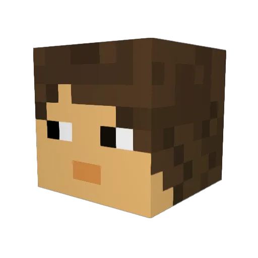 Creo81 Minecraft avatar head, 3D render