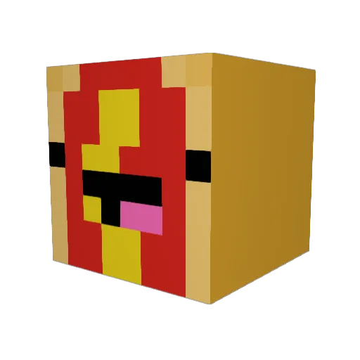 Creper15 Minecraft avatar head, 3D render