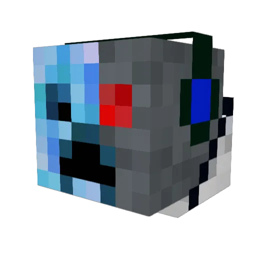 CreperReaper Minecraft avatar head, 3D render