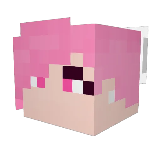Crephan Minecraft avatar head, 3D render