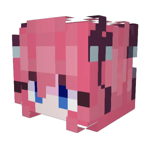 Crepy65 Minecraft avatar head, 3D render