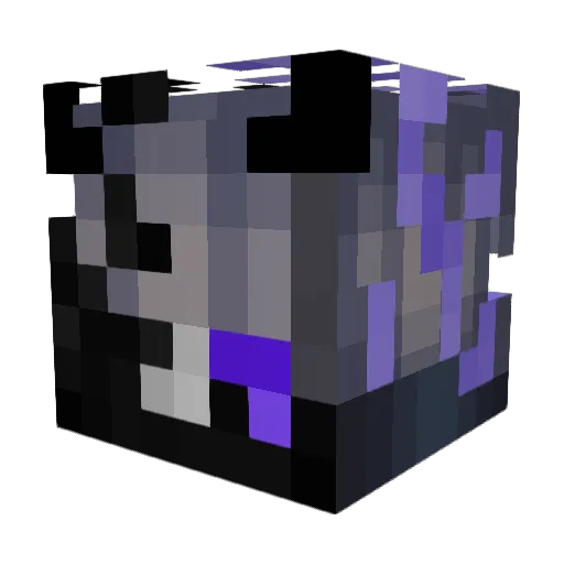 Cres7nt Minecraft avatar head, 3D render