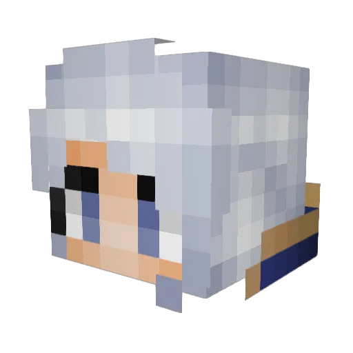 CrescentCharm Minecraft avatar head, 3D render