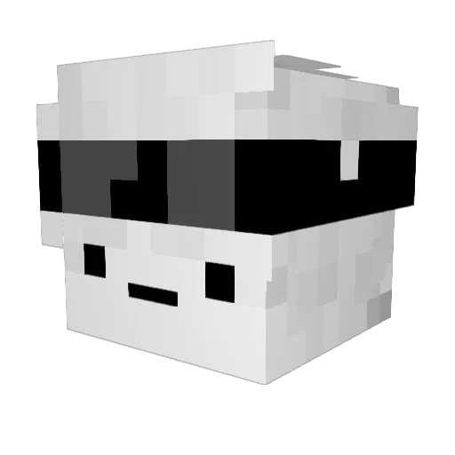 CrescentDiffAq Minecraft avatar head, 3D render