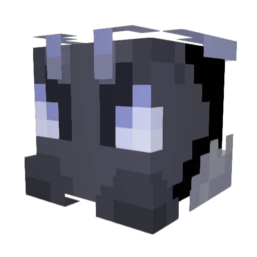 CrescentLyoko Minecraft avatar head, 3D render