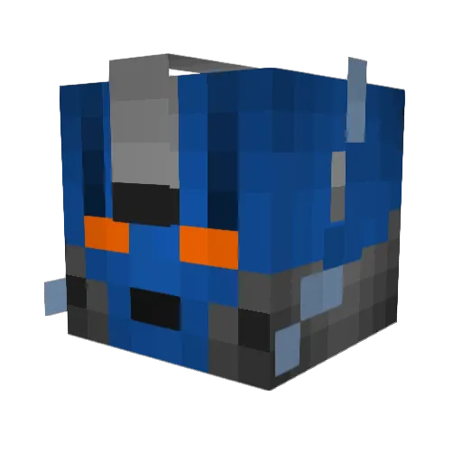 CrescentNutz Minecraft avatar head, 3D render
