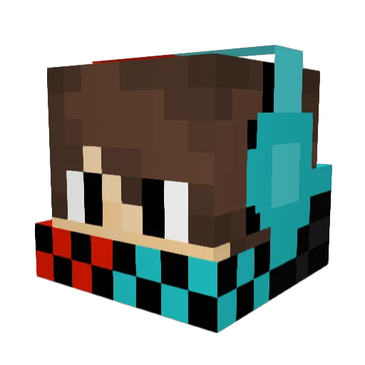 CresentBlade00 Minecraft avatar head, 3D render