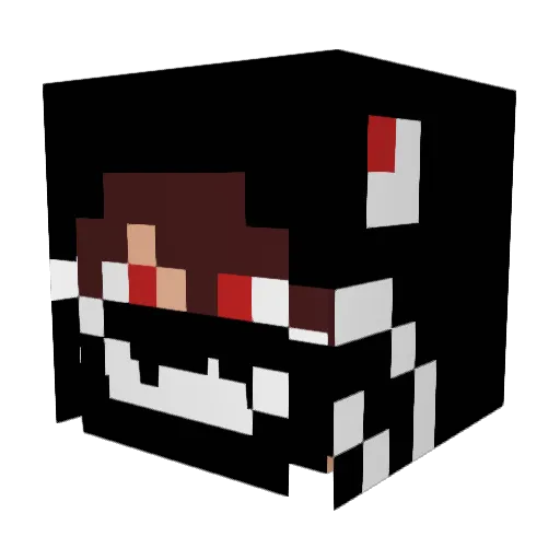Cresset Minecraft avatar head, 3D render