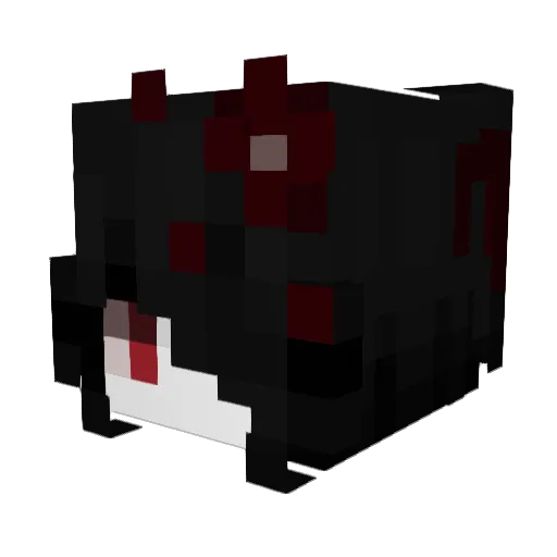 Crestcent Minecraft avatar head, 3D render