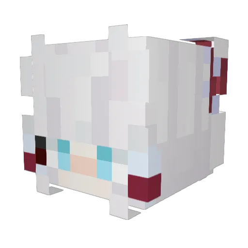 Crestias Minecraft avatar head, 3D render