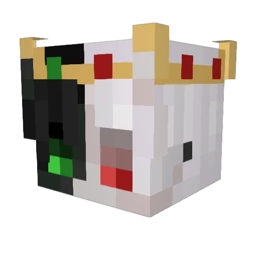 Cretal8899 Minecraft avatar head, 3D render