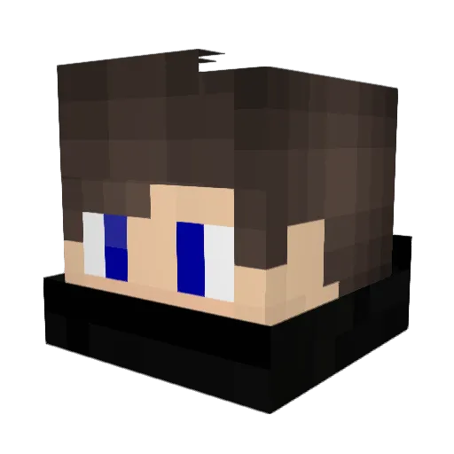 Creunix98 Minecraft avatar head, 3D render