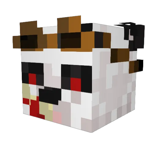 Creuzug Minecraft avatar head, 3D render