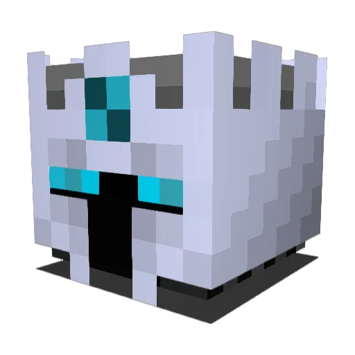 CrewAffiliated Minecraft avatar head, 3D render