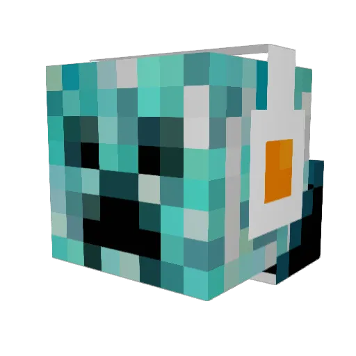 CrewChiefZ Minecraft avatar head, 3D render
