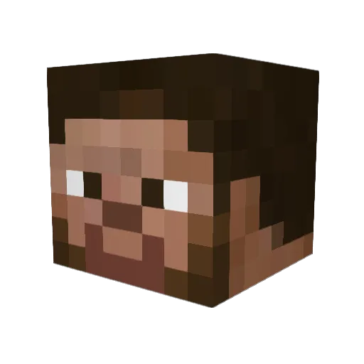 Crewman06 Minecraft avatar head, 3D render