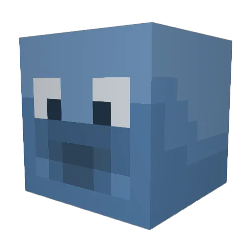 Crewnilo Minecraft avatar head, 3D render