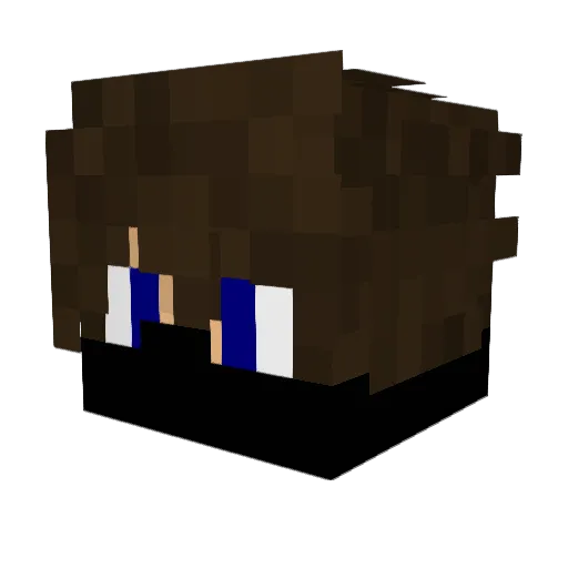 CreyZox Minecraft avatar head, 3D render