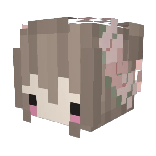 CrftyStene Minecraft avatar head, 3D render