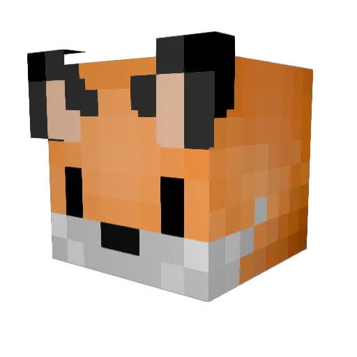 Crg_11 Minecraft avatar head, 3D render