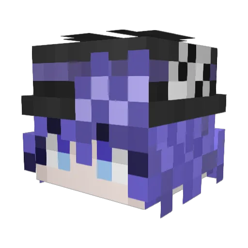 CriKaN Minecraft avatar head, 3D render