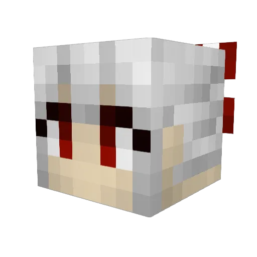 CribberL Minecraft avatar head, 3D render
