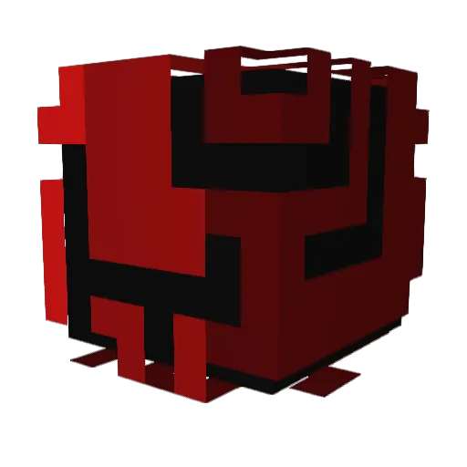 Cribous Minecraft avatar head, 3D render