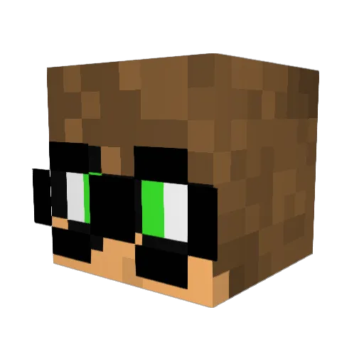 Cricket628 Minecraft avatar head, 3D render