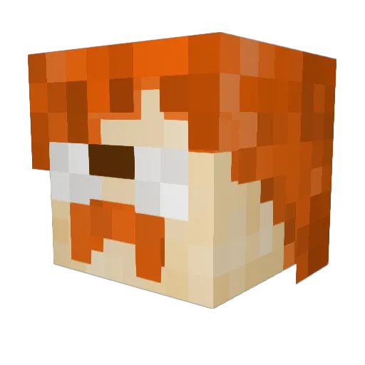 CricketBusiness Minecraft avatar head, 3D render