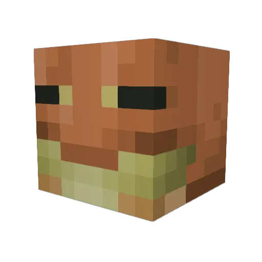 CricketSlime Minecraft avatar head, 3D render