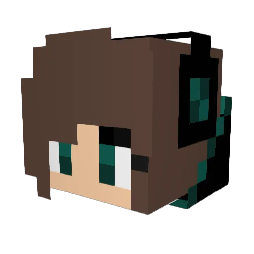Cricket_Girl Minecraft avatar head, 3D render