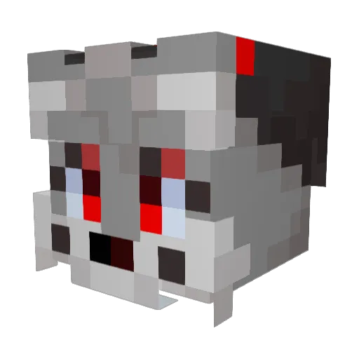 Cricketally Minecraft avatar head, 3D render