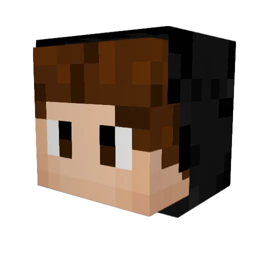 Cricketfinger Minecraft avatar head, 3D render