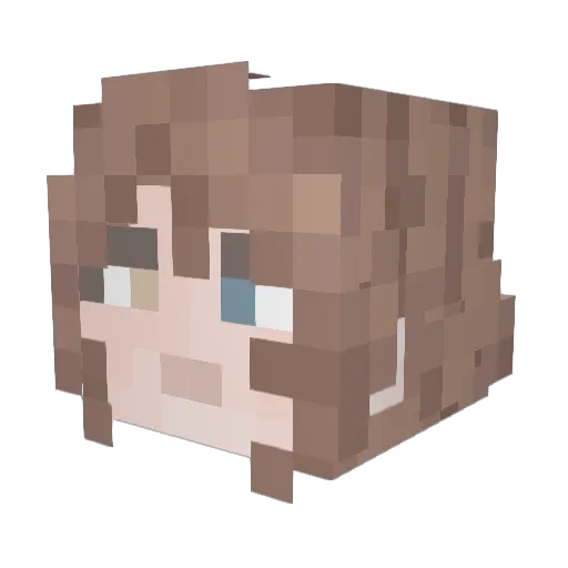 Cricketier19 Minecraft avatar head, 3D render