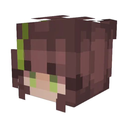 Crickie7 Minecraft avatar head, 3D render