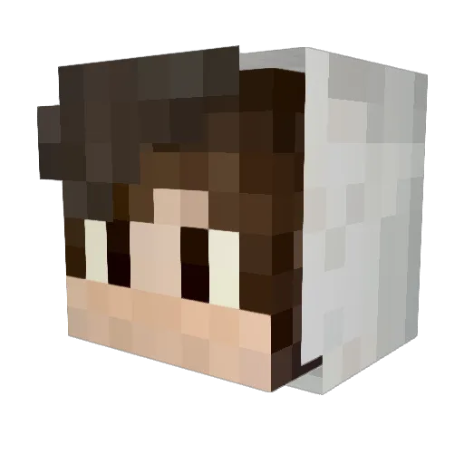 CrieyRex Minecraft avatar head, 3D render