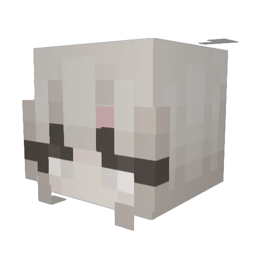 Criez Minecraft avatar head, 3D render