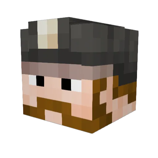 Criezz Minecraft avatar head, 3D render