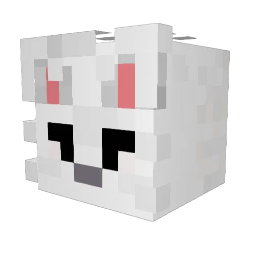 Crifter Minecraft avatar head, 3D render