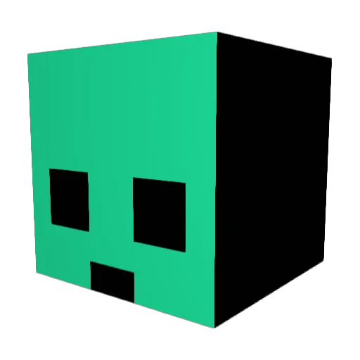 CriggleNut Minecraft avatar head, 3D render