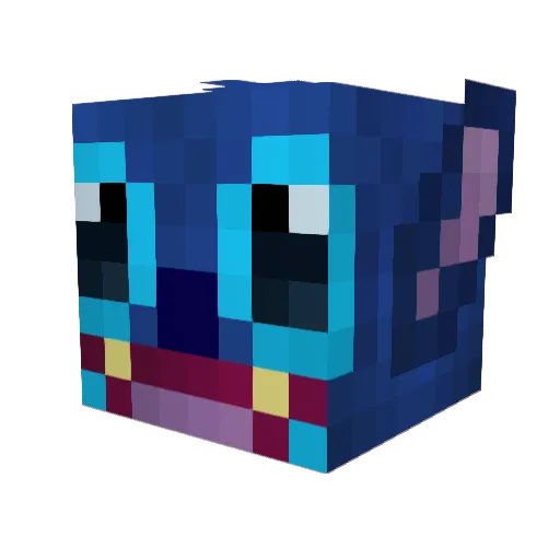 CriisJauregui Minecraft avatar head, 3D render